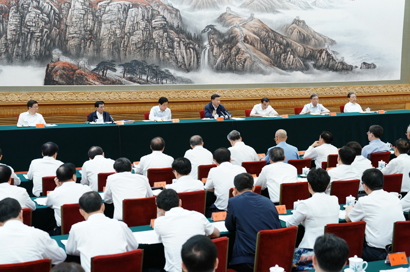 　　7月5日，中共中央總書記、國家主席、中央軍委主席習近平在北京出席深化黨和國家機構(gòu)改革總結(jié)會議并發(fā)表重要講話。新華社記者 王曄 攝